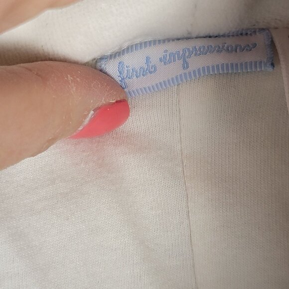 First Impressions Blue Infant Snowsuit 6-9 Months Onesie Romper Snow Winter - Picture 6 of 9